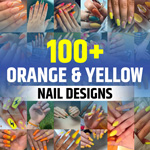 Yellow and Orange Nails