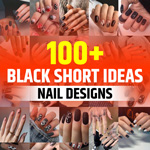 Black Nail Ideas Short