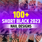 Black Short Nail Designs 2023