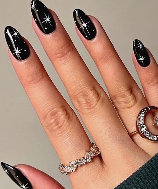 Black and White Nail Designs for Short Nails