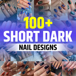 Dark Nail Designs for Short Nails