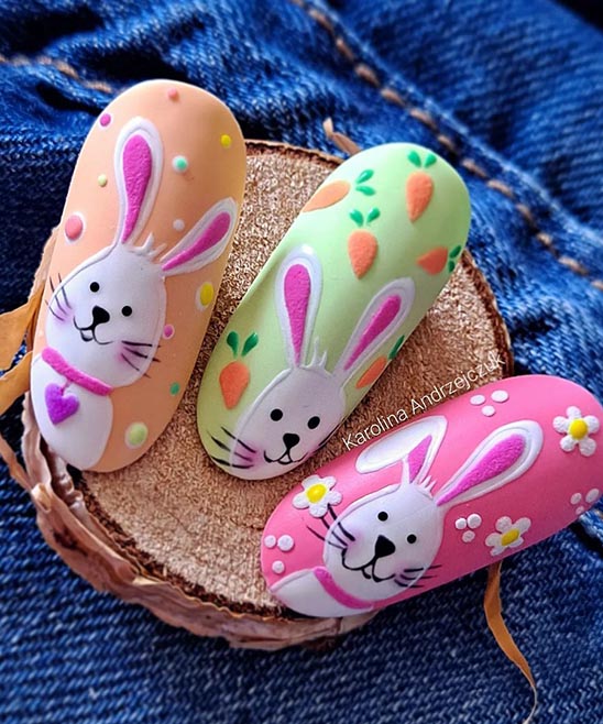Easter Nails Bunny