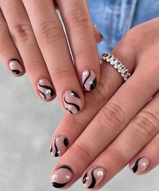 Easy Black and White Nail Designs for Short Nails