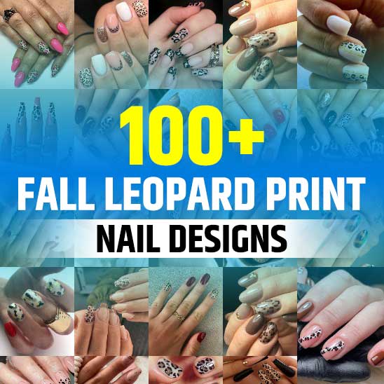 Fall Leopard Print Nails
