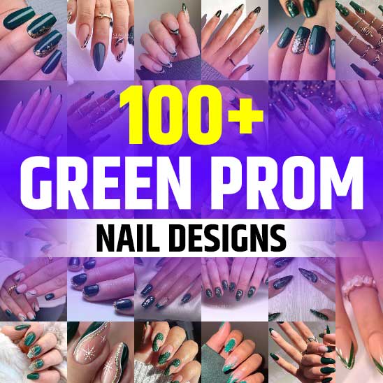 Green Nails for Prom