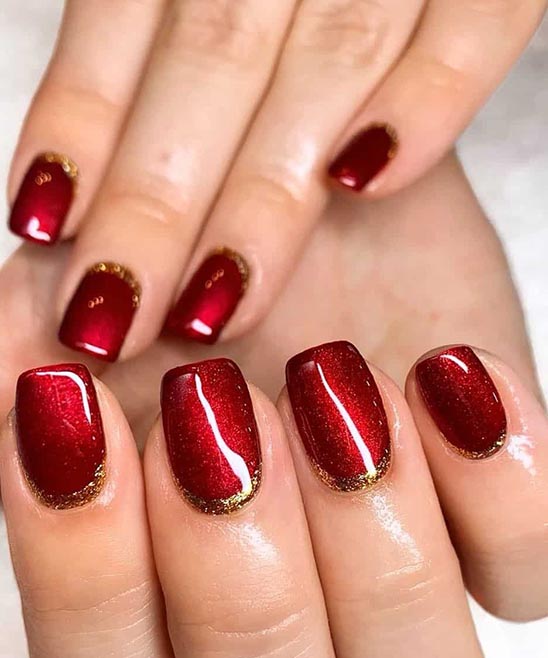 Holiday Nails 2019 Red and White