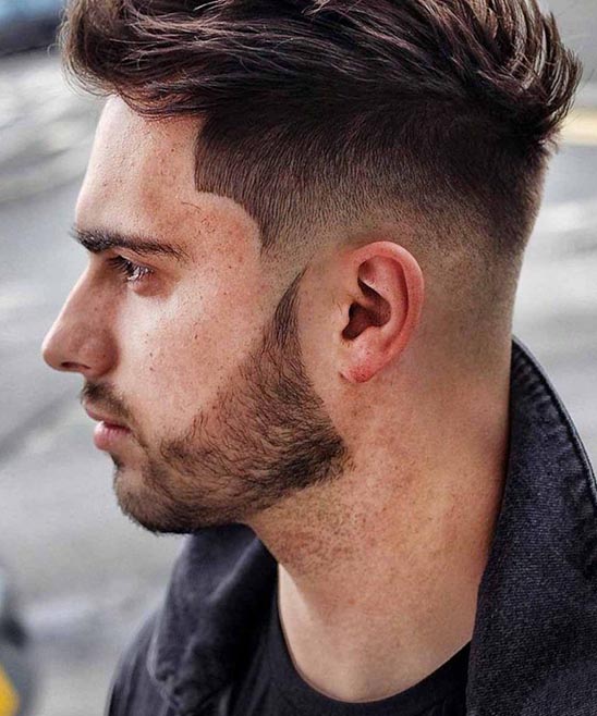 Long Hair on Top With Fade