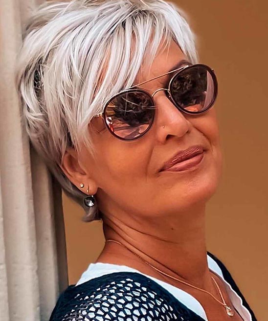 Long Hairstyles With Bangs for Older Women