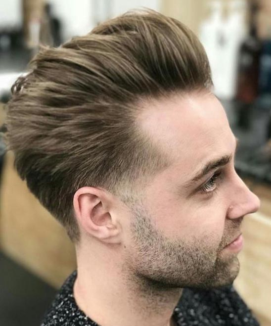 Mens Hairstyle Long Top Short Sides
