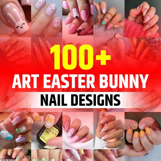 Nail Art Easter Bunny