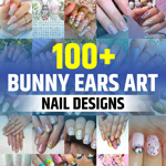 One Bunny Ear Nail Art