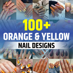 Orange and Yellow Nail Designs
