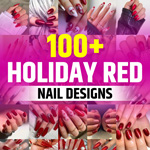 Red Holiday Nail Designs