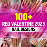 Red Valentine Nail 2023