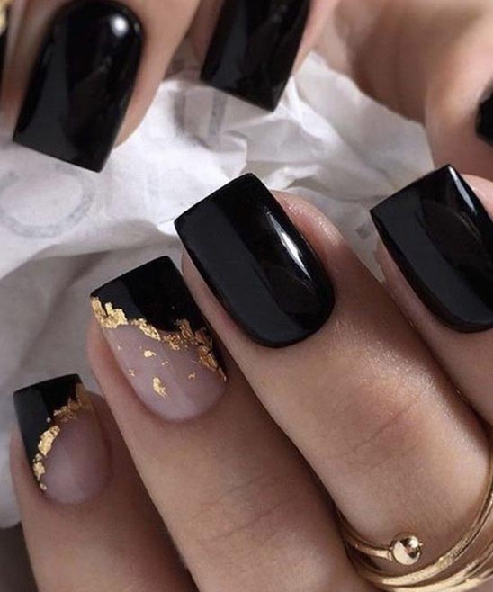 50+ Black Short Nails Design (2024) - TailoringinHindi