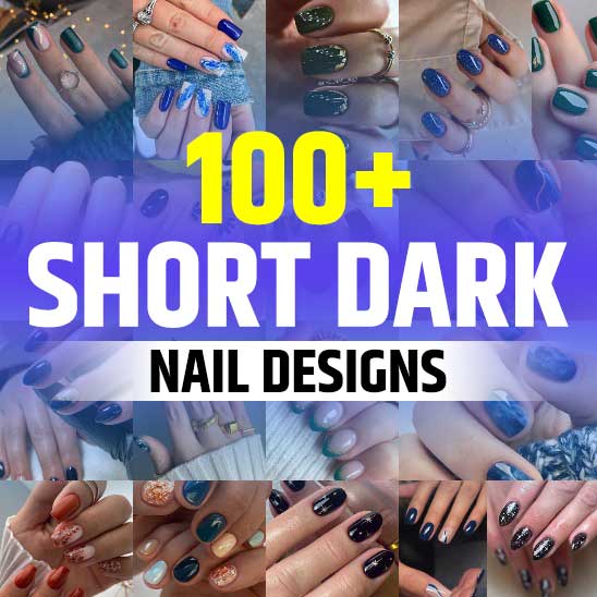 Short Dark Nail Designs