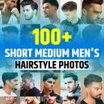 Short Medium Hairstyle Men's