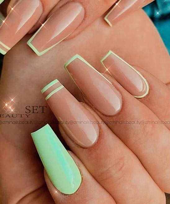 Spring Nails 2023 Coffin Shape