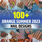 Summer Orange Nails 2023