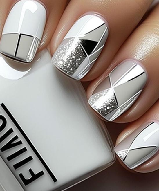 White and Black Nail Designs