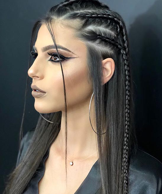 Braid Hairstyles Shaved Sides and Back