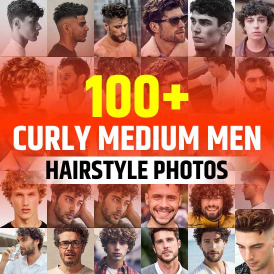 Curly Medium Hairstyles Men