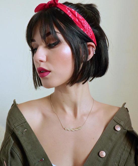 Cute Hairstyles for Short Hair With Bangs