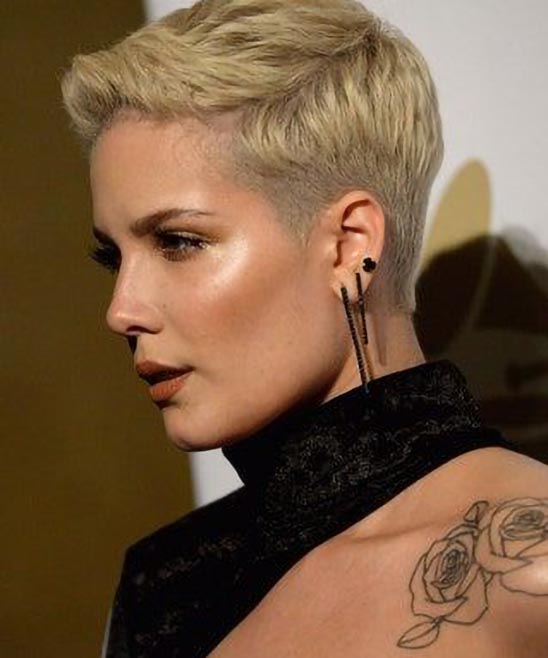Edgy Very Short Hairstyles for Older Women