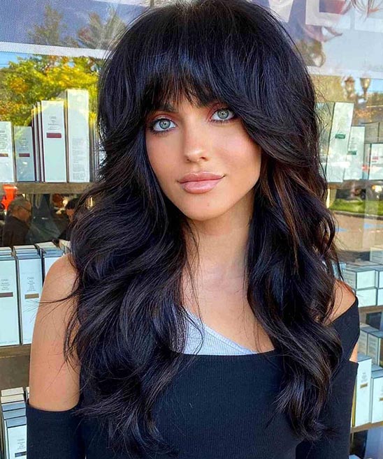 Long Shaggy Hairstyles for Round Faces