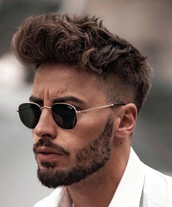 Medium Length Wavy Undercut Hairstyles for Men