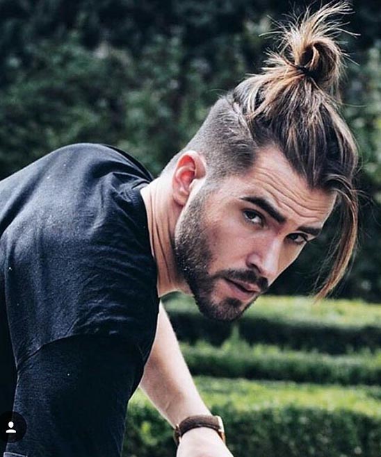 Men Pony Tail Hairstyle