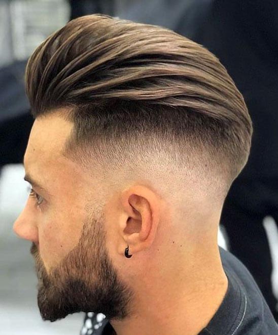 Mens Curly Undercut Hairstyle for Round Face