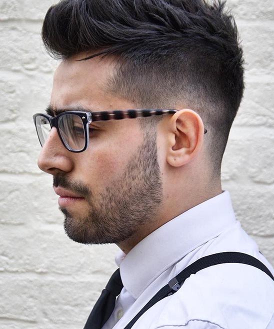 Mens Hairstyle Short on Sides Long on Top