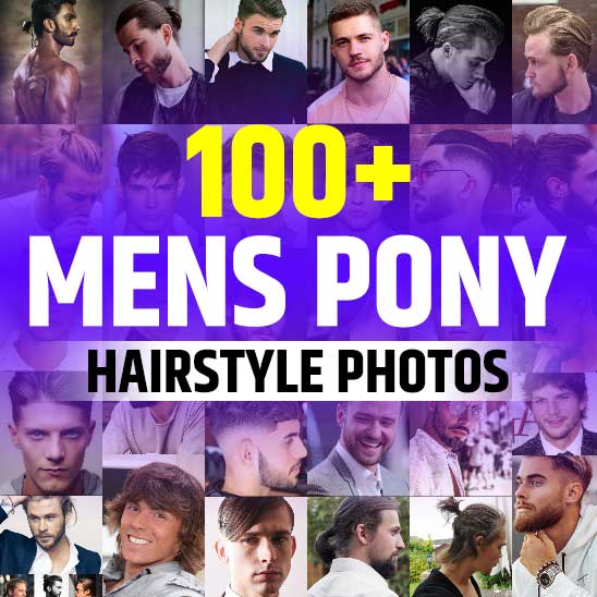 Mens Pony Hairstyle