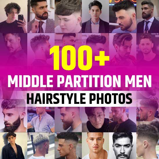 Middle Partition Hairstyle Men