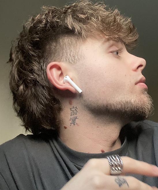 Modern Curly Mullet