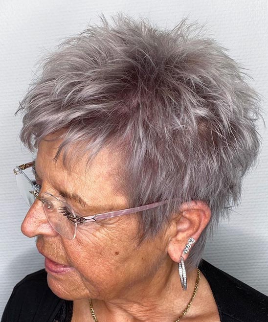 Short Haircuts for Thick Hair Women Over 50
