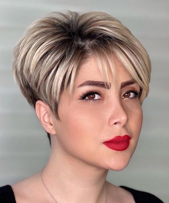 Short Hairstyles With Bangs and Layers