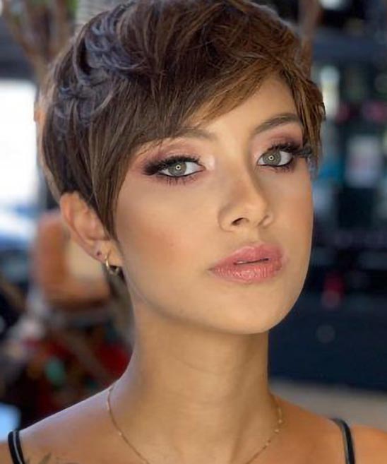 Short Shag Hairstyles for Women With Bangs