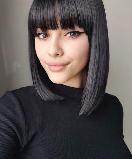 Short to Mid Length Hairstyles With Bangs