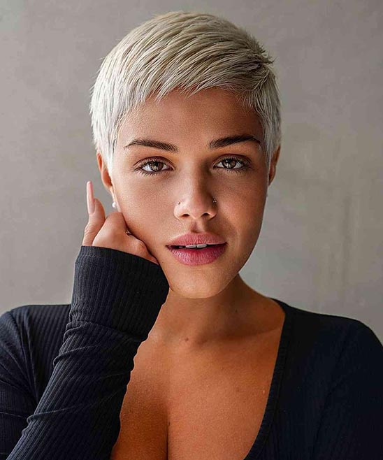 Very Short Hairstyles for Women Look on Back of Head