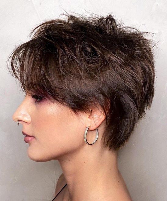 Close Cut Short Layered Haircut for Women