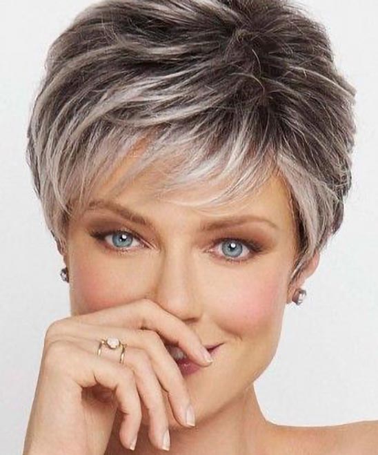 Layered Bob Wash and Wear Haircuts for Over 60