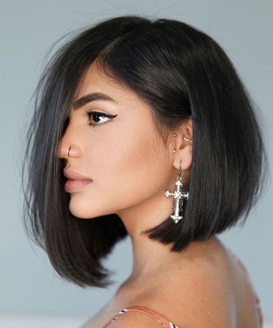 Medium Length Haircuts With Bangs for Women