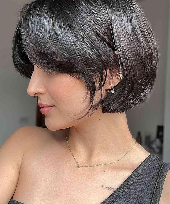 Medium Short Haircuts for Women With Round Faces