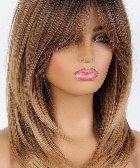 Cute Haircuts for Medium Hair With Side Bangs and Layers