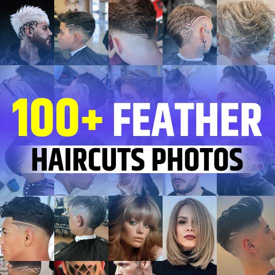 Feather Design Haircut