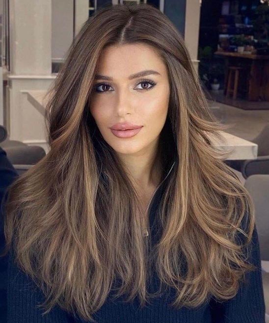 Feathered Layered Haircuts for Long Hair With Bangs