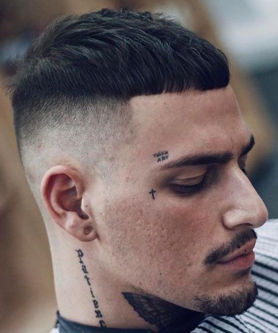 Feathered Layered Men's Haircut
