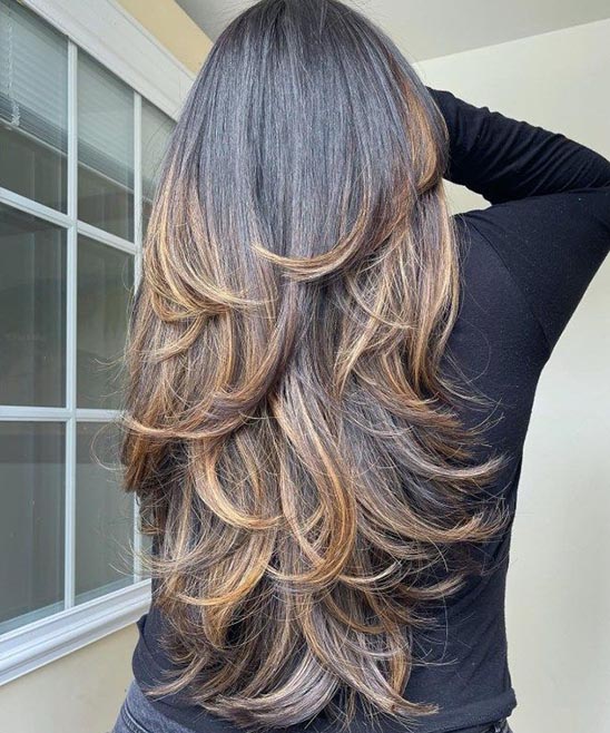 Layered Haircuts for Curly Long Hair